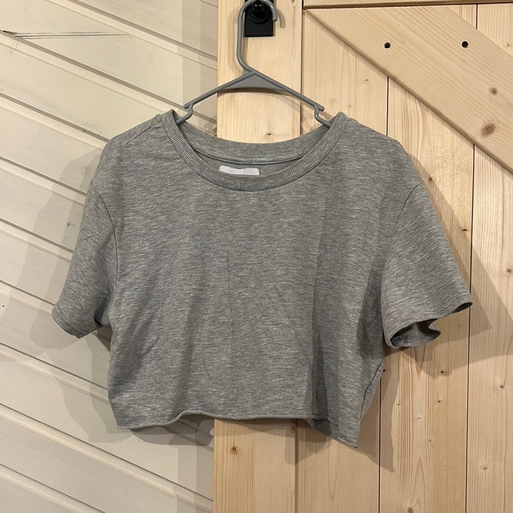 Gray Women's Crop Top